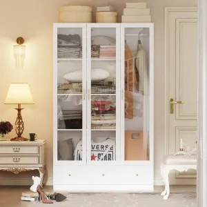 3-Door 3-Drawer Wardrobe With Elgent Design