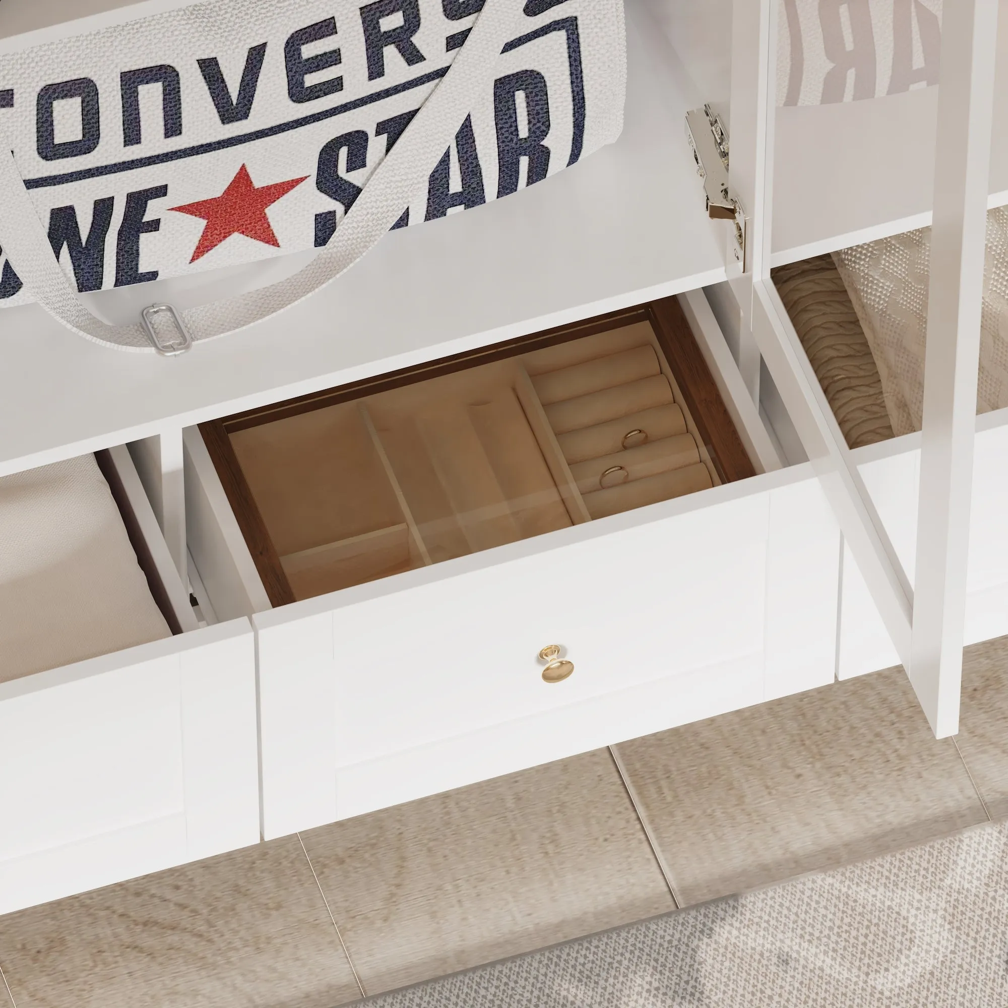 3-Door 3-Drawer Wardrobe With Elgent Design