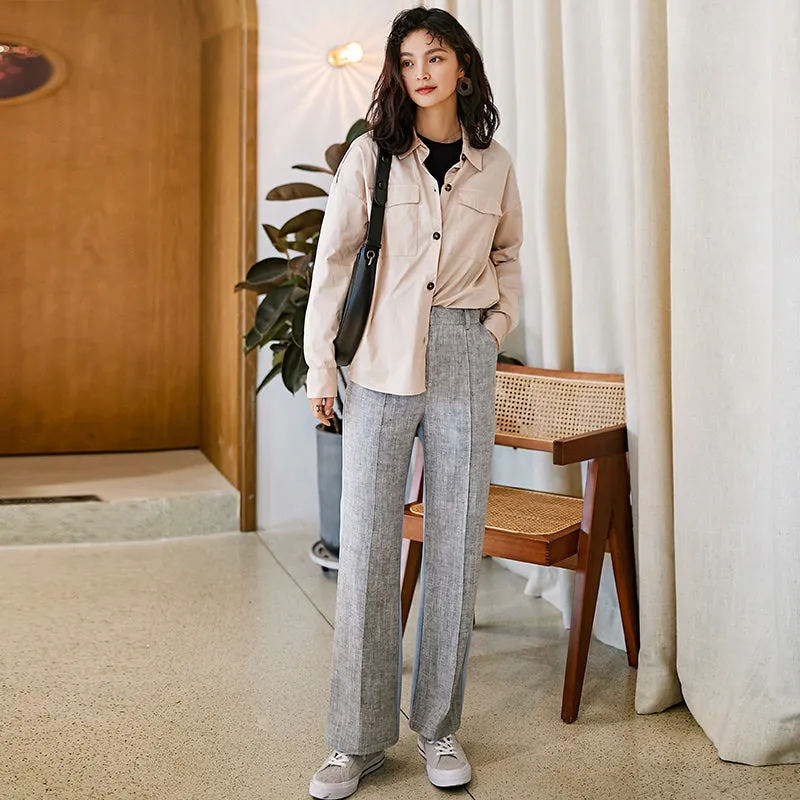 8GIRLS DESIGN CASUAL COTTON BLAZER SET