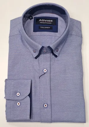 Advise House Of Fashion Long Sleeve Shirt 838 - Blue