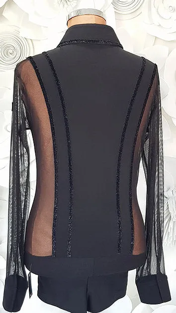 Alfa Fashion Couture Latin Competition Shirt 03