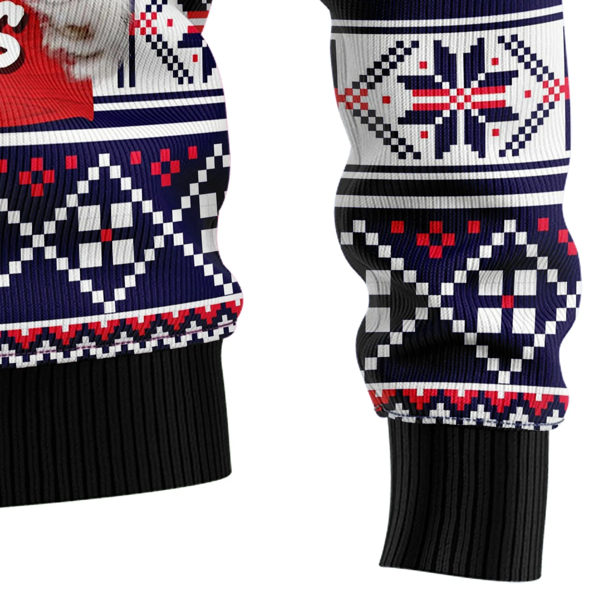 All-Over Print Ugly Christmas Sweater JulesRoche - 60% Cotton Blend