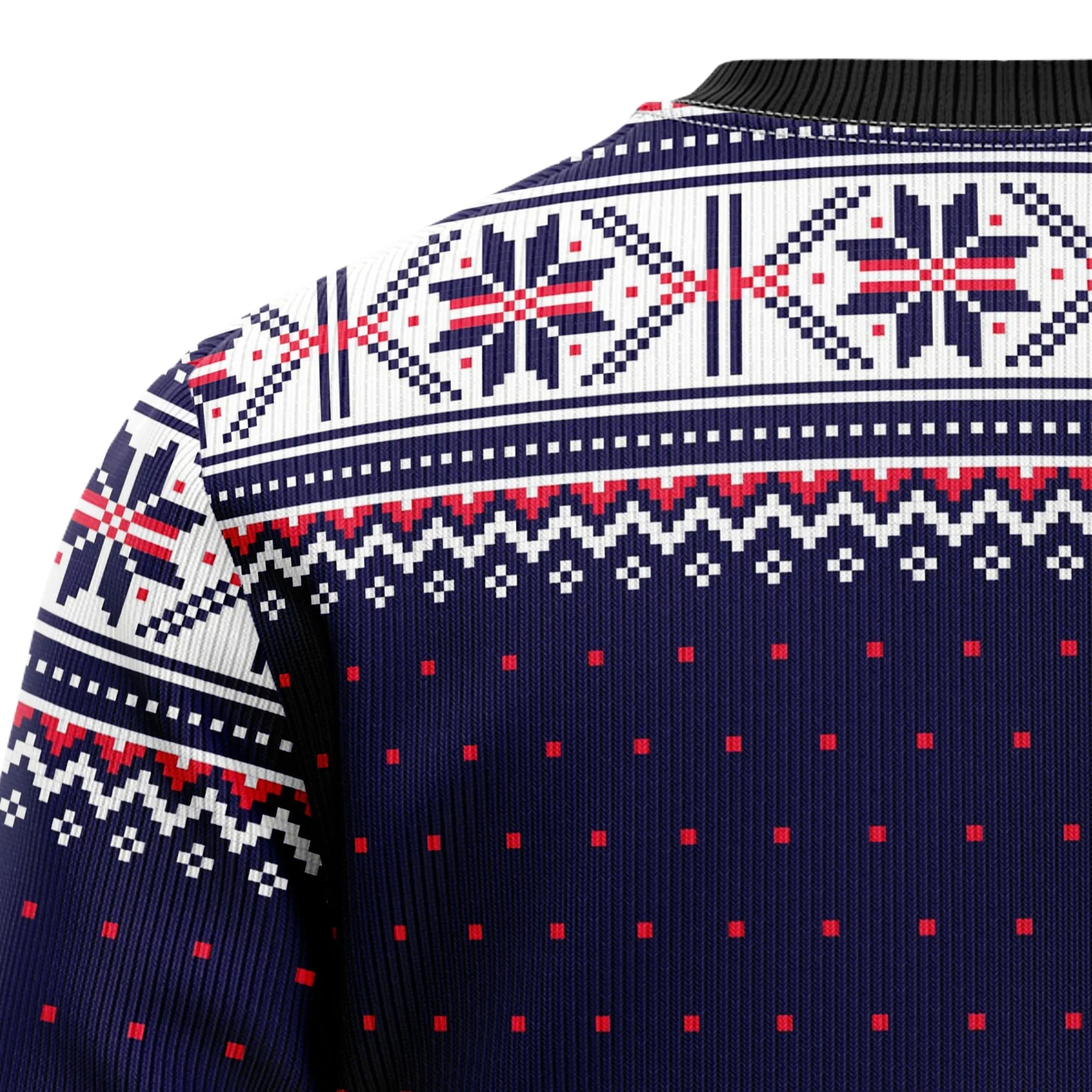 All-Over Print Ugly Christmas Sweater JulesRoche - 60% Cotton Blend