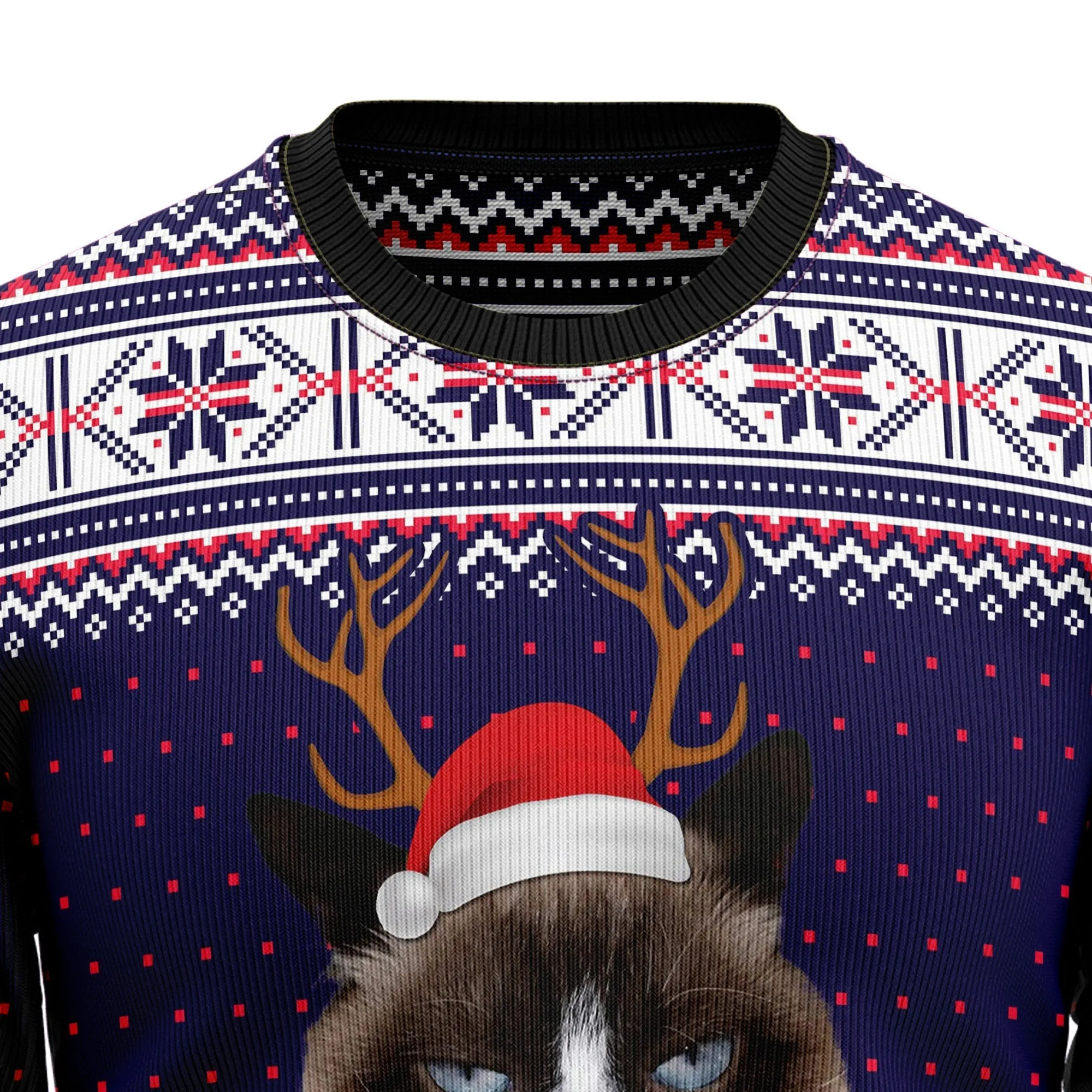 All-Over Print Ugly Christmas Sweater JulesRoche - 60% Cotton Blend
