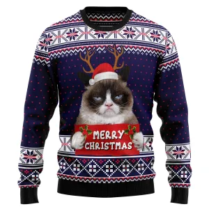 All-Over Print Ugly Christmas Sweater JulesRoche - 60% Cotton Blend