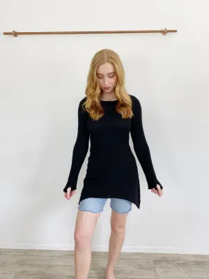 Ami Dans La Rue Cashmere Black Sweater Medium