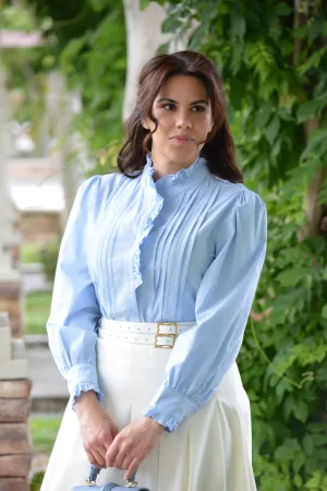 Ami Sky Blue Top