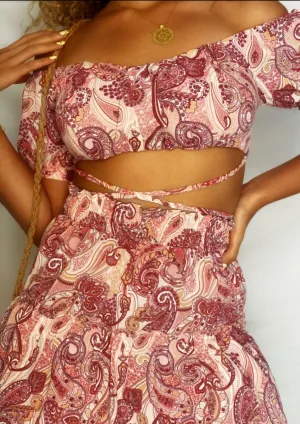 Anthia pattern crop top | FASHIONIST