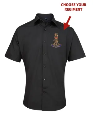 ARMED FORCES ARMY NAVY RAF Embroidered Short Sleeve Oxford Shirt