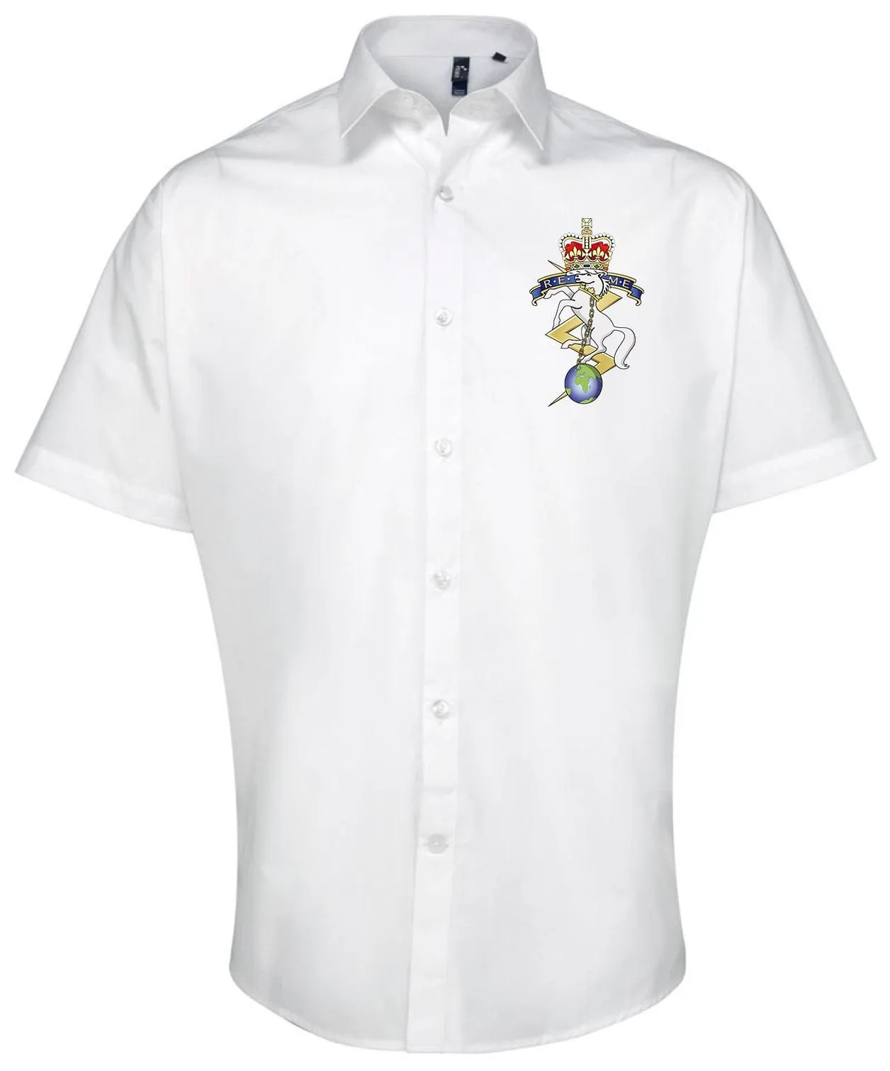 ARMED FORCES ARMY NAVY RAF Embroidered Short Sleeve Oxford Shirt