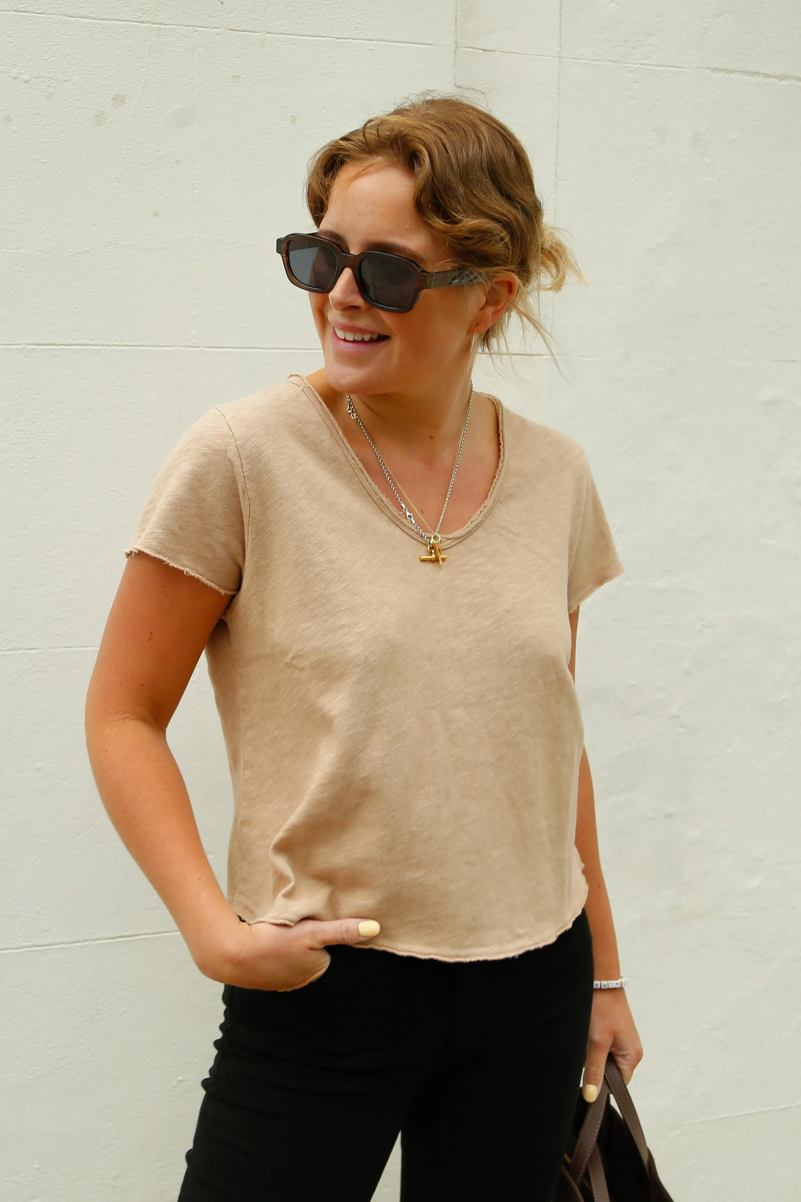 AV Sonoma 02 SS Tee in Macadamia Vintage