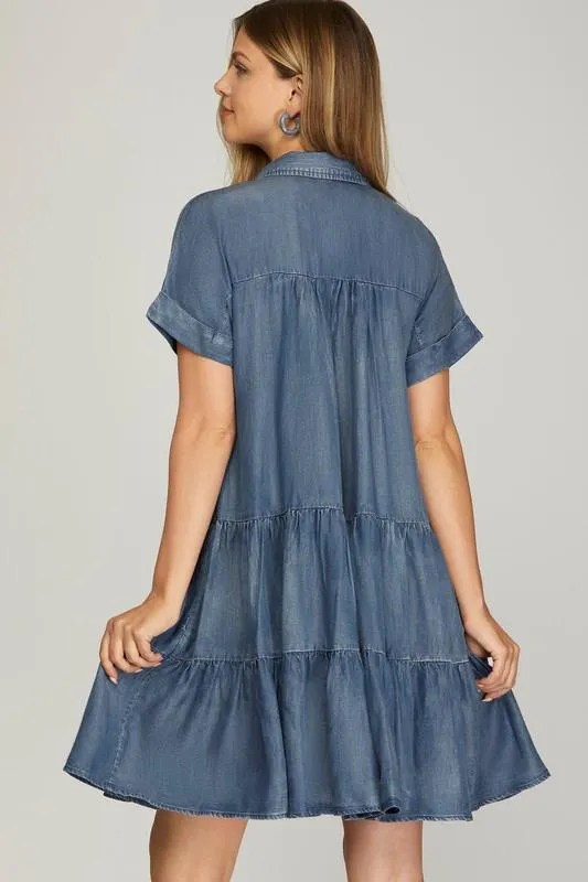 Babydoll denim dress