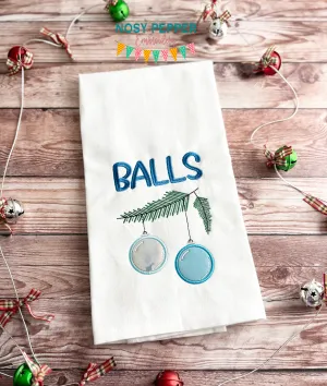 Balls applique machine embroidery design (4 sizes included) DIGITAL DOWNLOAD