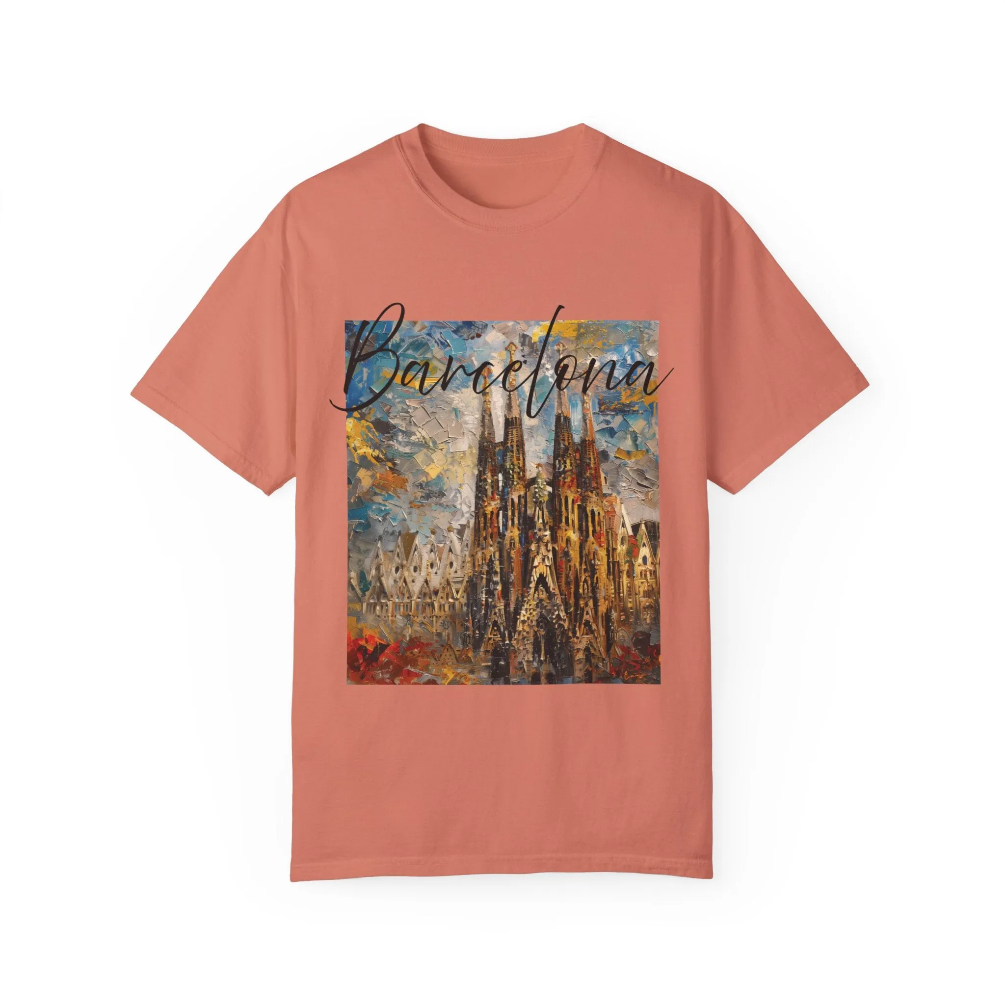 Barcelona Shirt, Spain T-Shirt, Travel Barcelona Tee, I Love Barcelona Shirt, Sagrada Familia Painting Shirt, Barcelona Trip Shirt