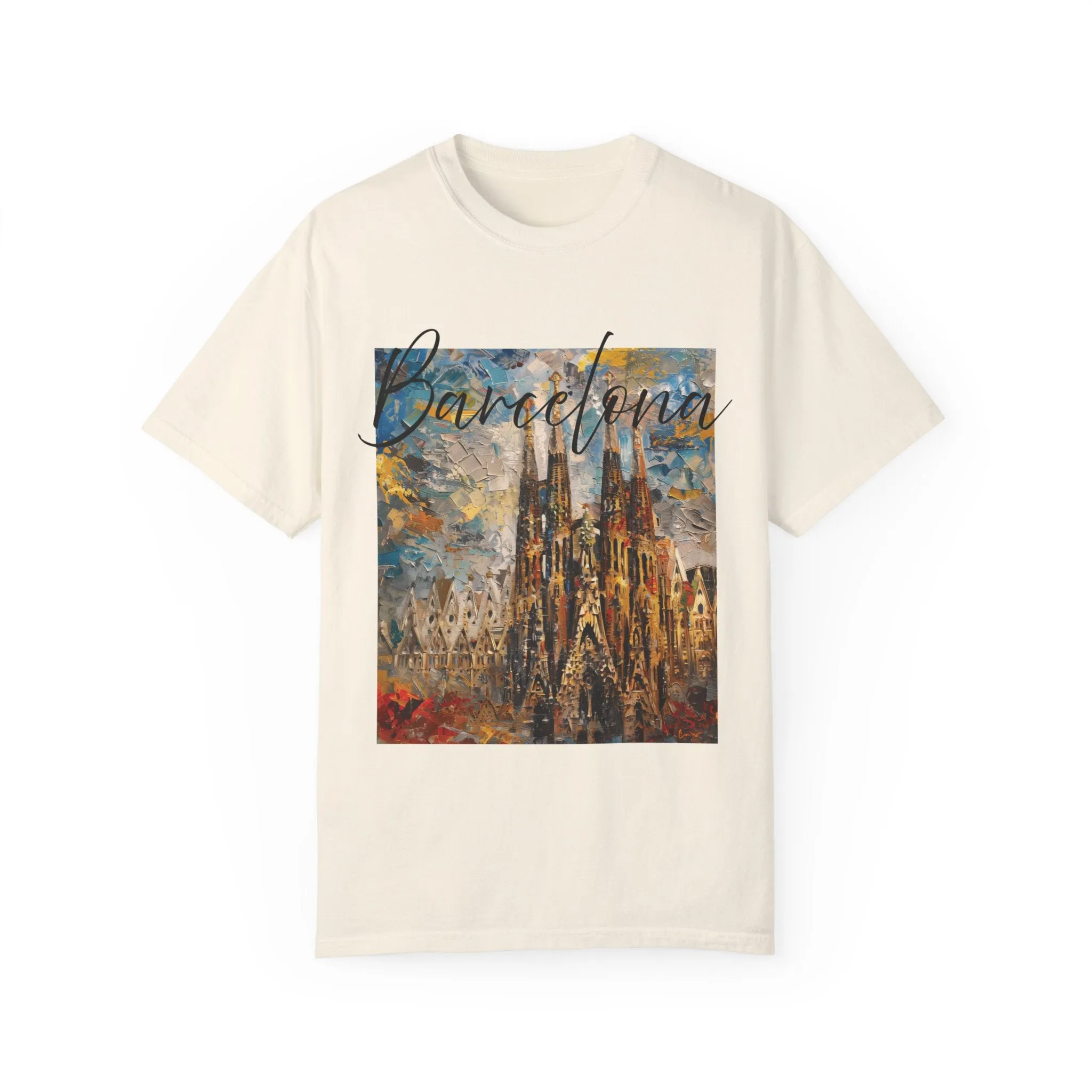 Barcelona Shirt, Spain T-Shirt, Travel Barcelona Tee, I Love Barcelona Shirt, Sagrada Familia Painting Shirt, Barcelona Trip Shirt