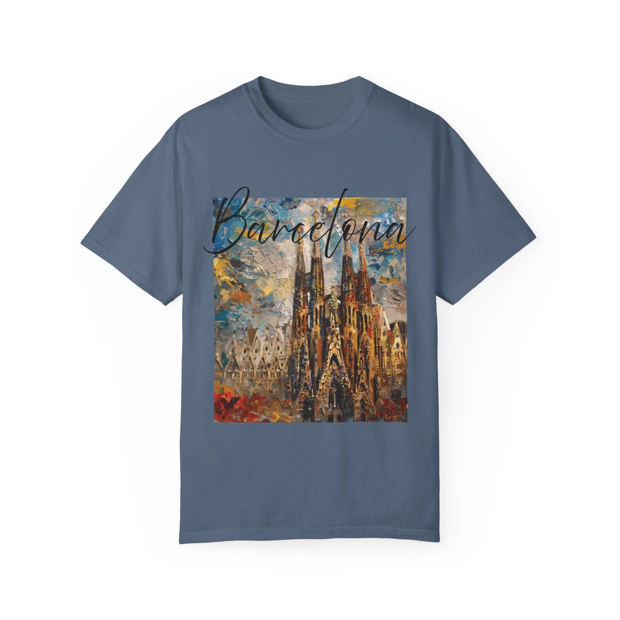 Barcelona Shirt, Spain T-Shirt, Travel Barcelona Tee, I Love Barcelona Shirt, Sagrada Familia Painting Shirt, Barcelona Trip Shirt