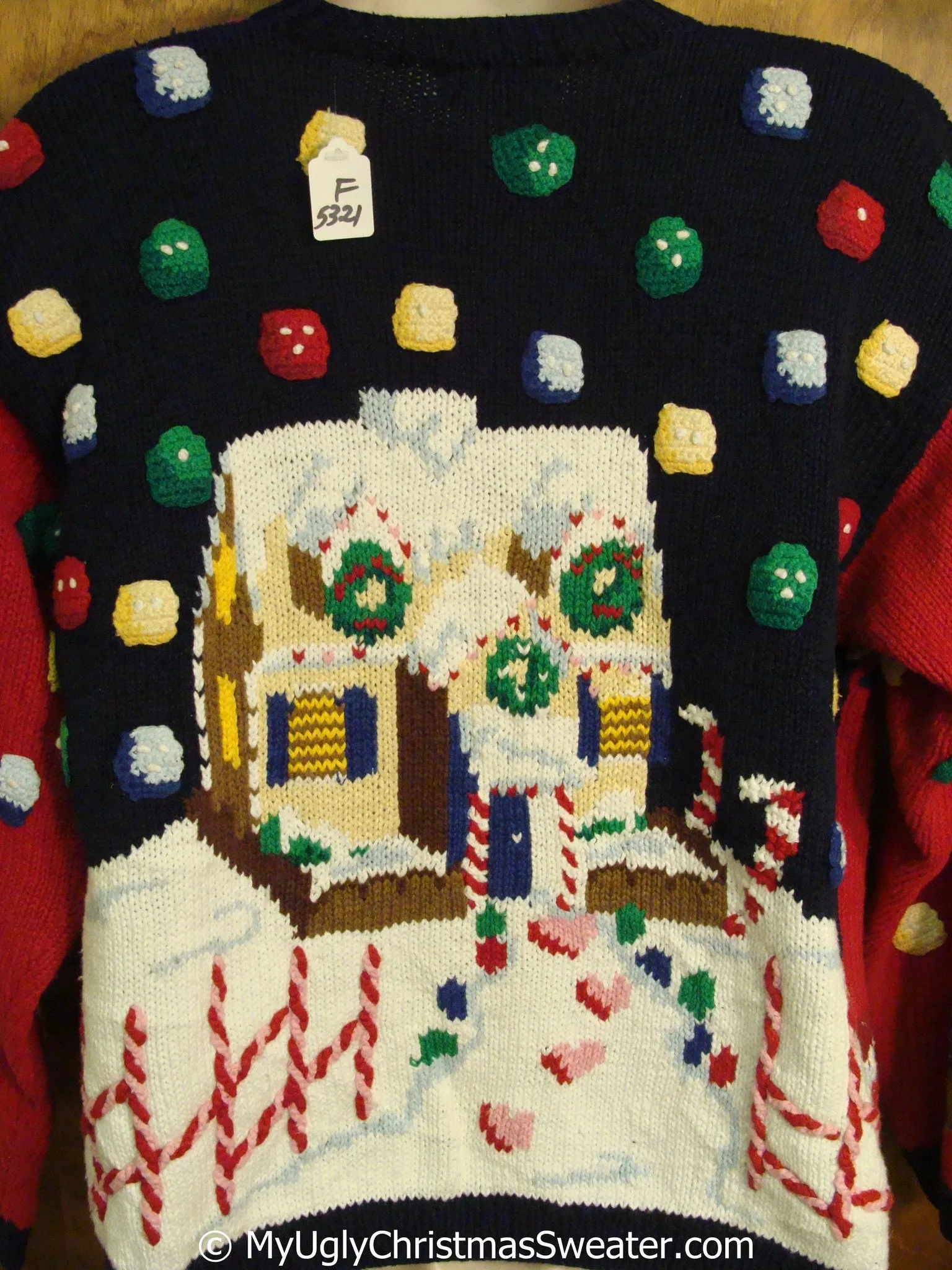 Best of the Best 80s Gingerbread 2sided Christmas Sweater