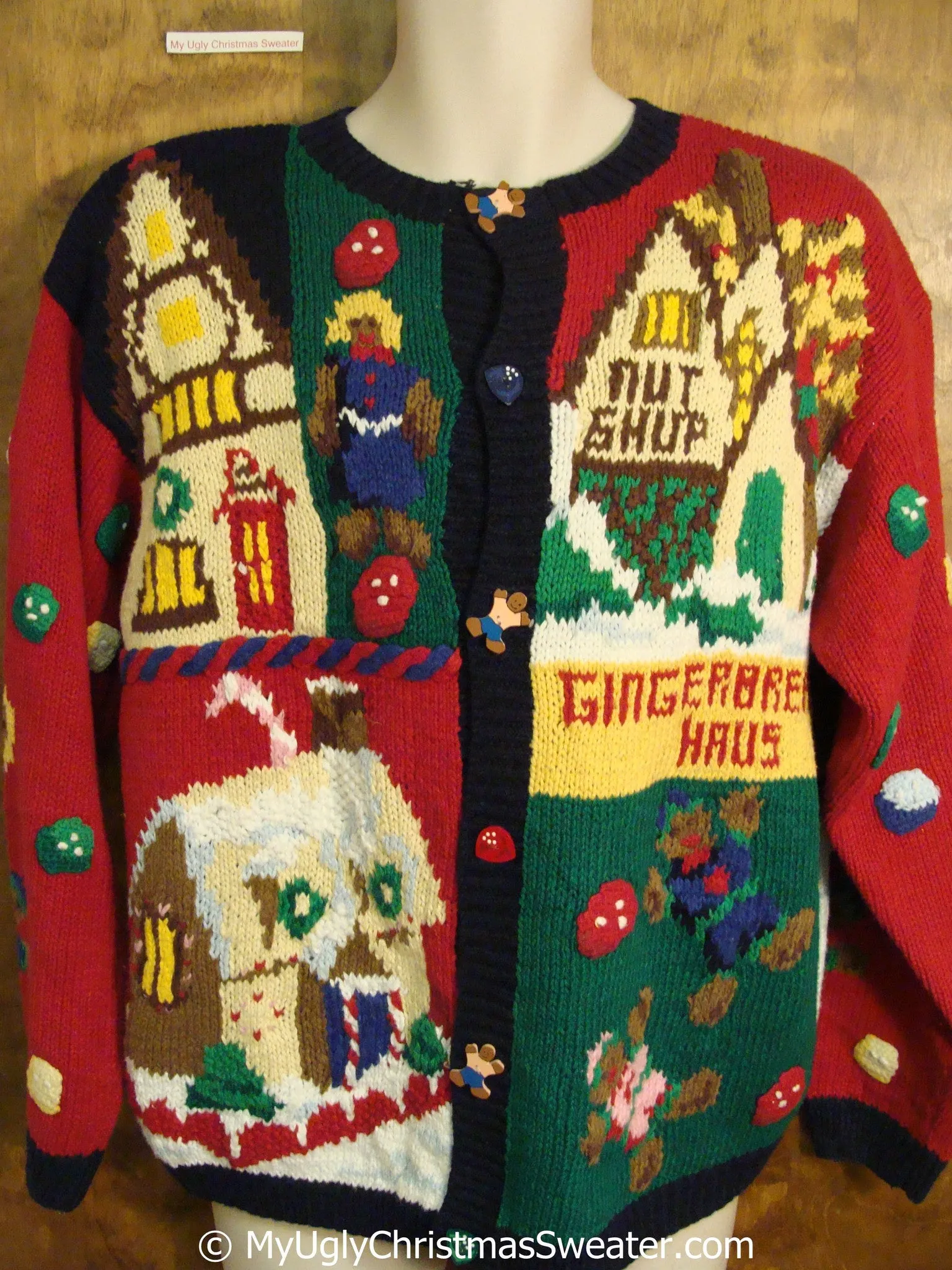 Best of the Best 80s Gingerbread 2sided Christmas Sweater