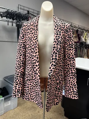 Blazer By Clothes Mentor In Animal Print, Size:S