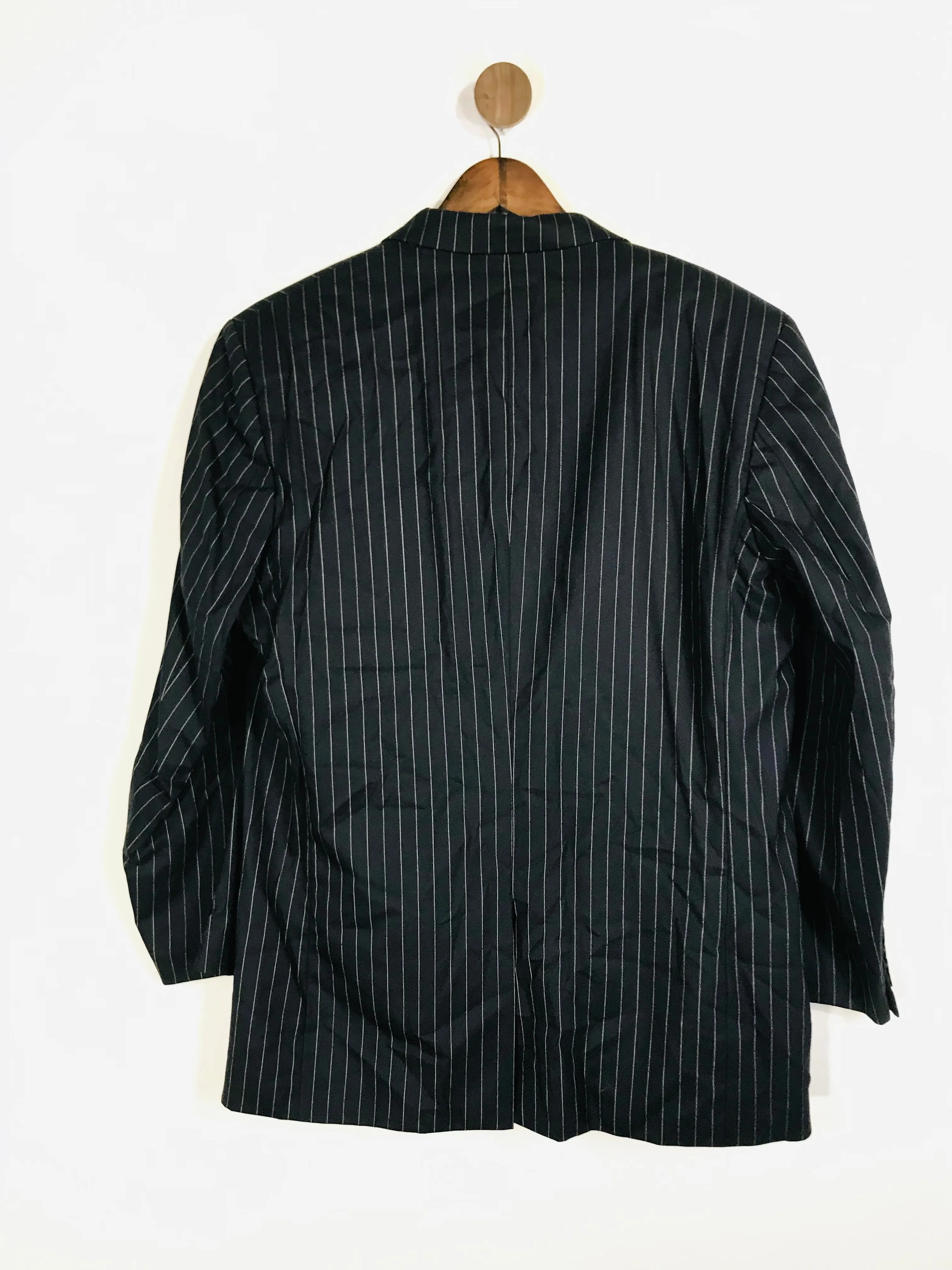 Blazer Men's Striped Smart Blazer Jacket | 42 R | Black