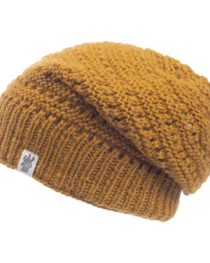 Boho Slouch Beanie In Honey | Honey