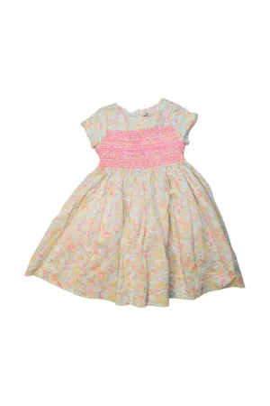 Bonpoint Floral Short Sleeve Dress 4T