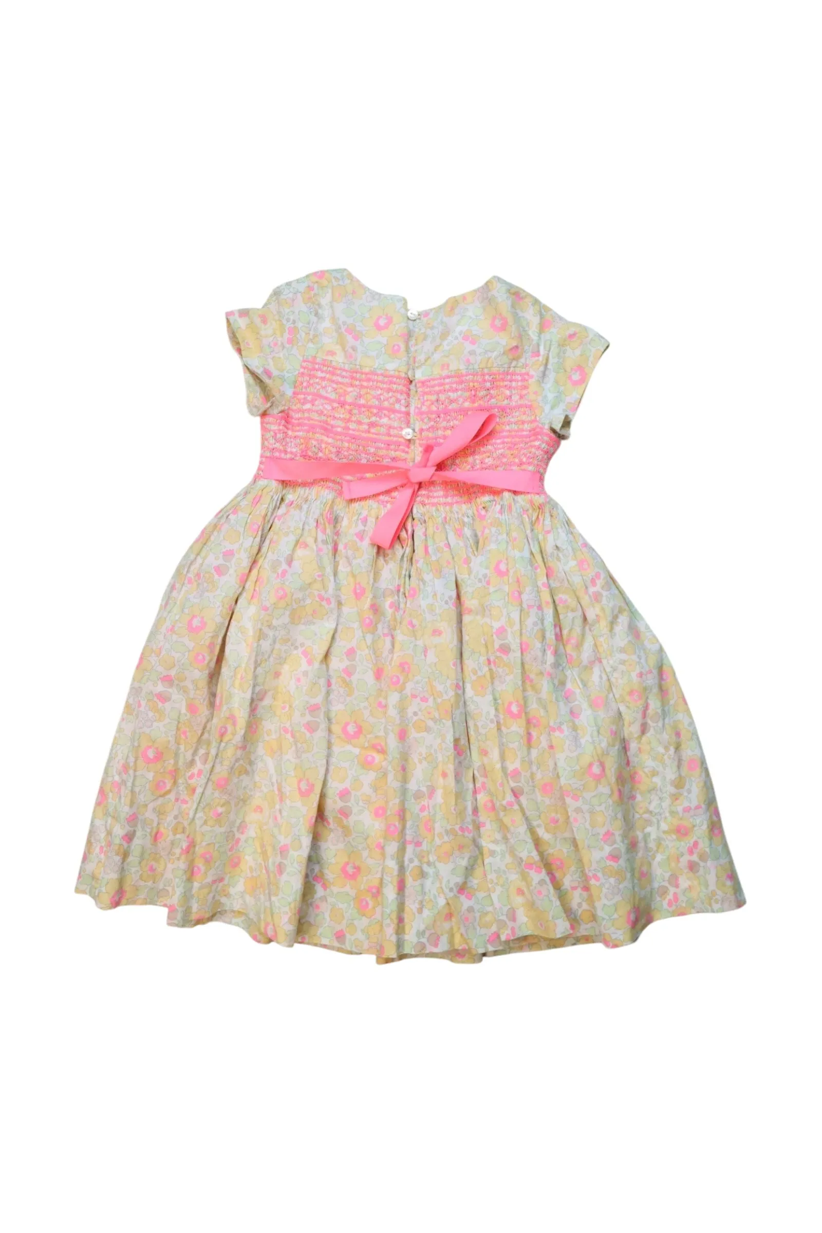 Bonpoint Floral Short Sleeve Dress 4T
