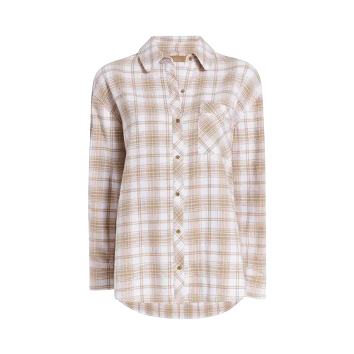 Boyfriend Flannel | White/Sand