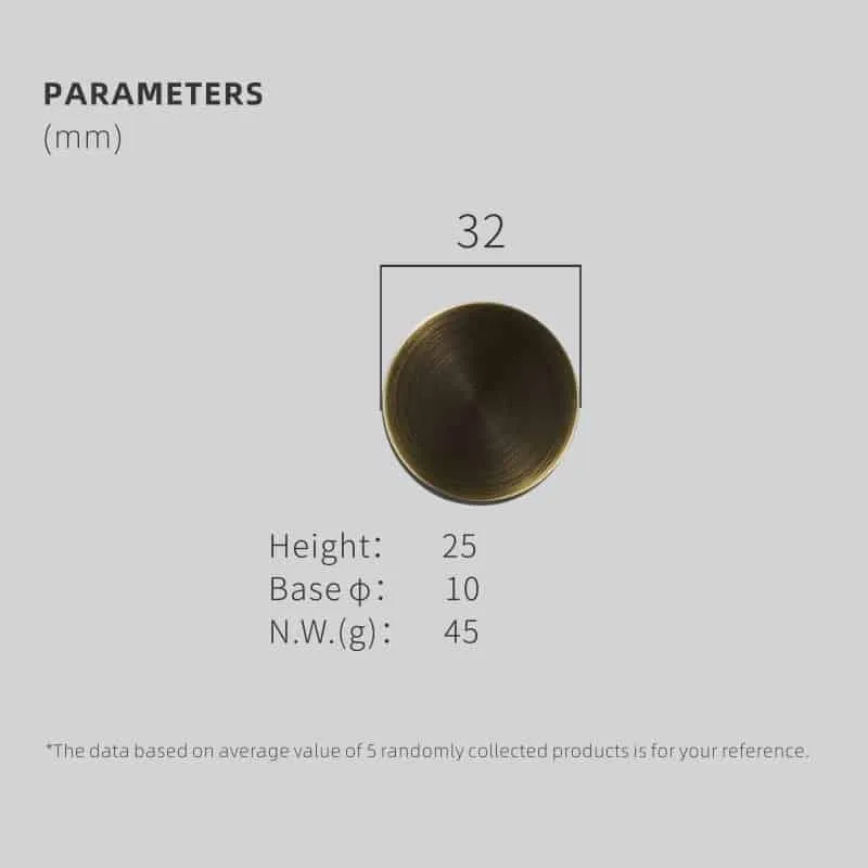 BRAZE Circular Brass Knobs