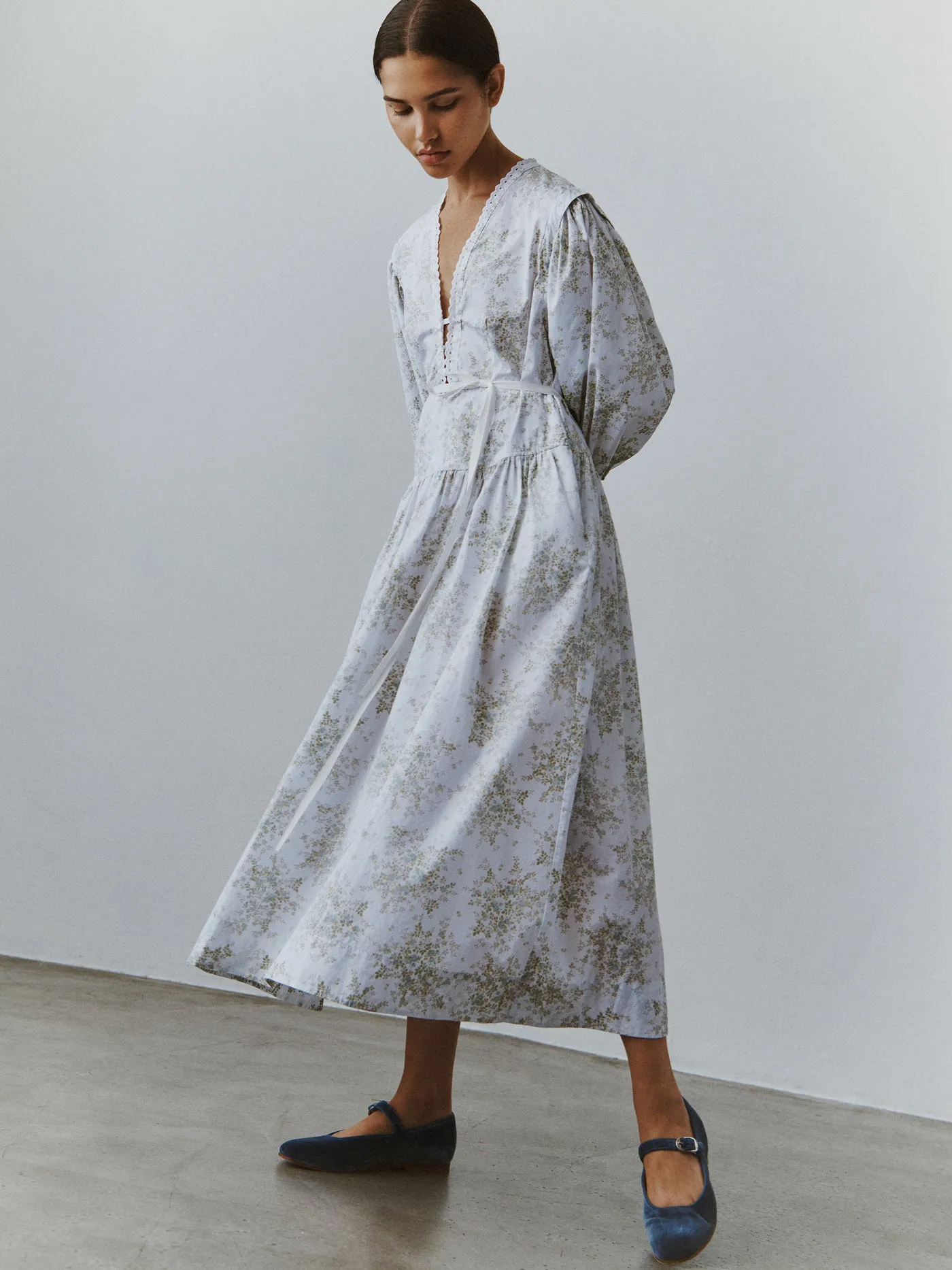 Camille Dress - Blue Meadow