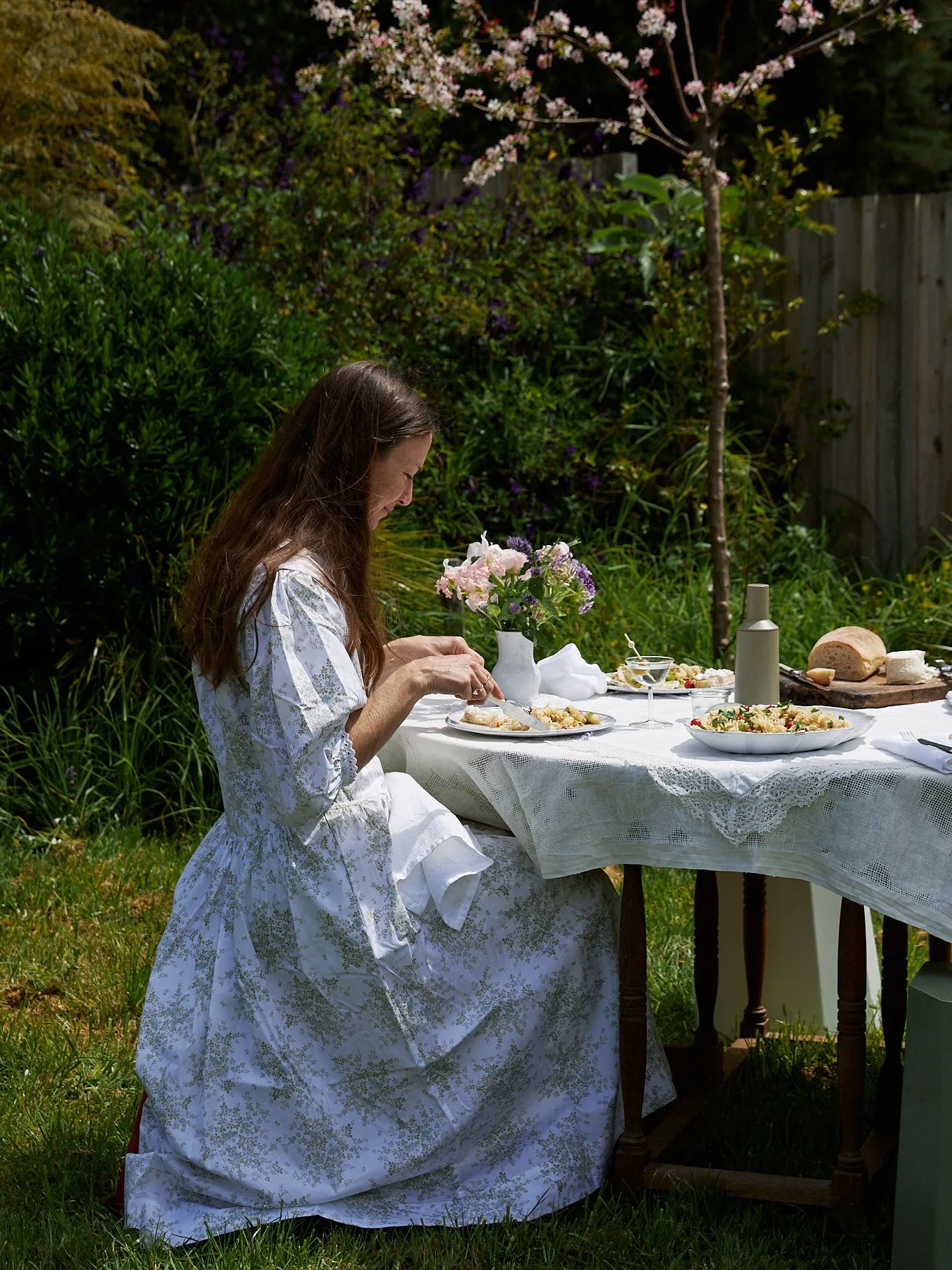 Camille Dress - Blue Meadow