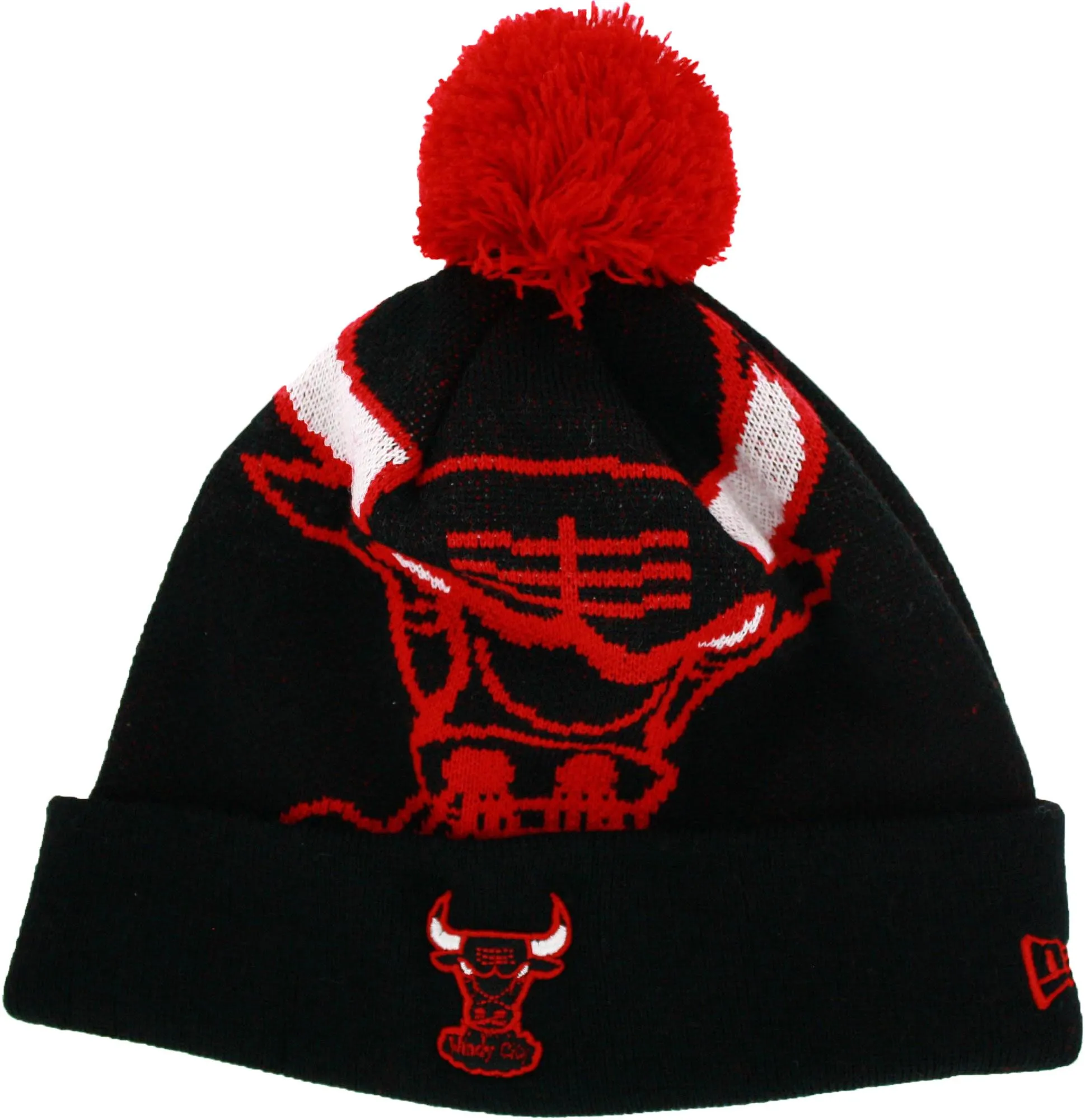 Chicago Bulls Youth Woven Biggie Knit Beanie Hat