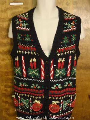 Christmas Festivities Funny Christmas Sweater Vest
