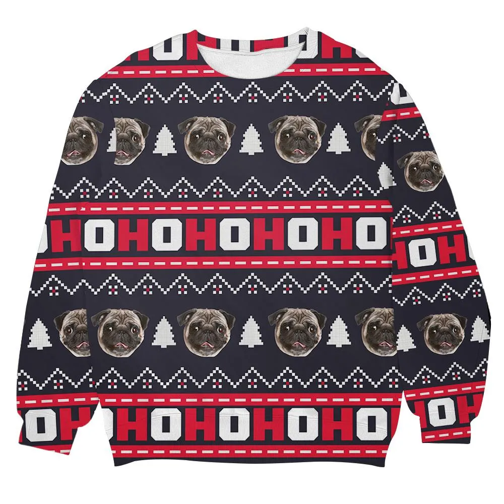 Christmas Ugly Sweater JulesRoche All-Over Print Trendy Pullover