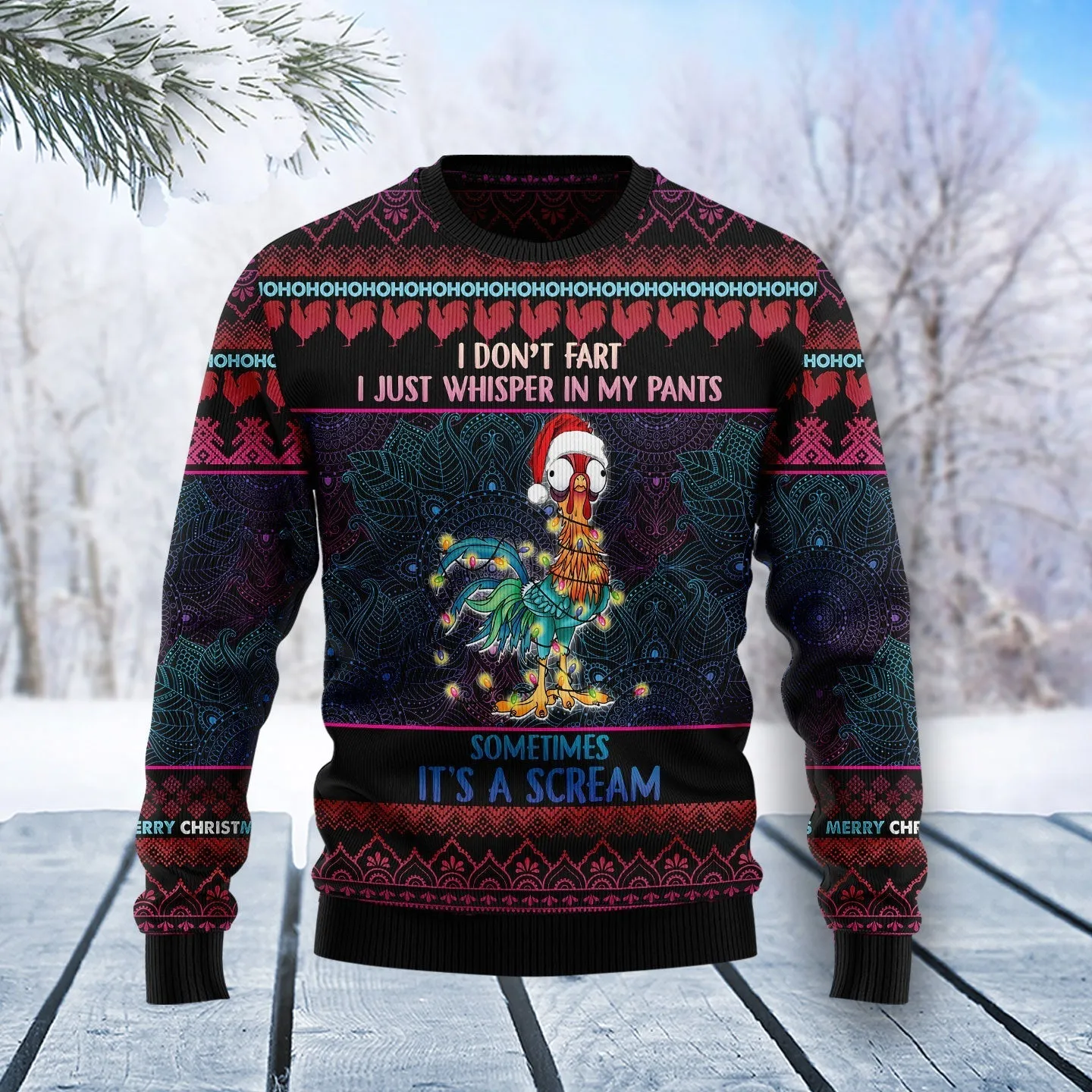 Christmas Ugly Sweater JulesRoche All-Over Print