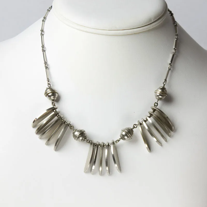 Chrome 1930s Necklace from Germany
