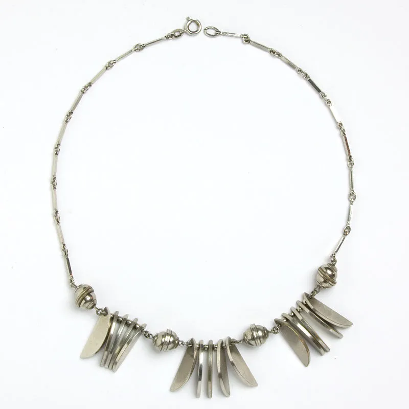 Chrome 1930s Necklace from Germany