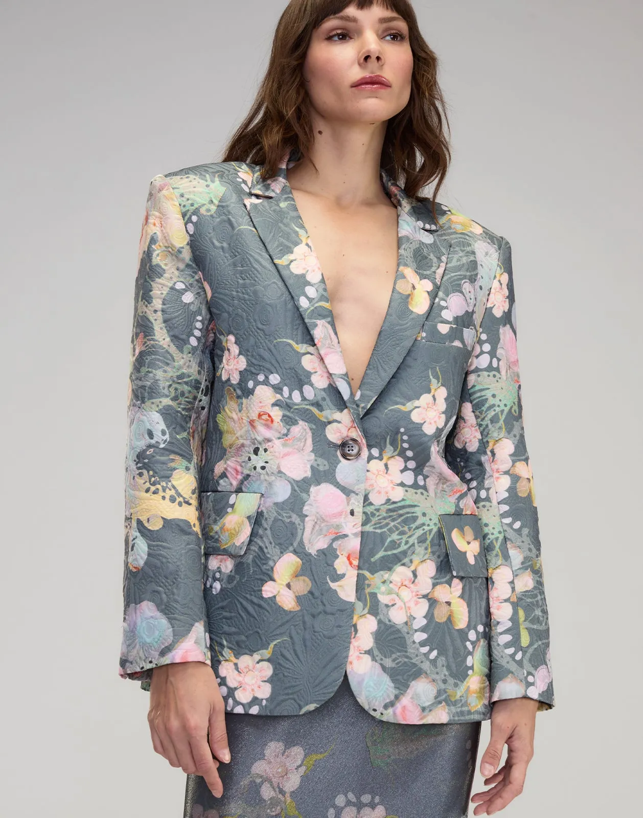 Claude Brocade Blazer