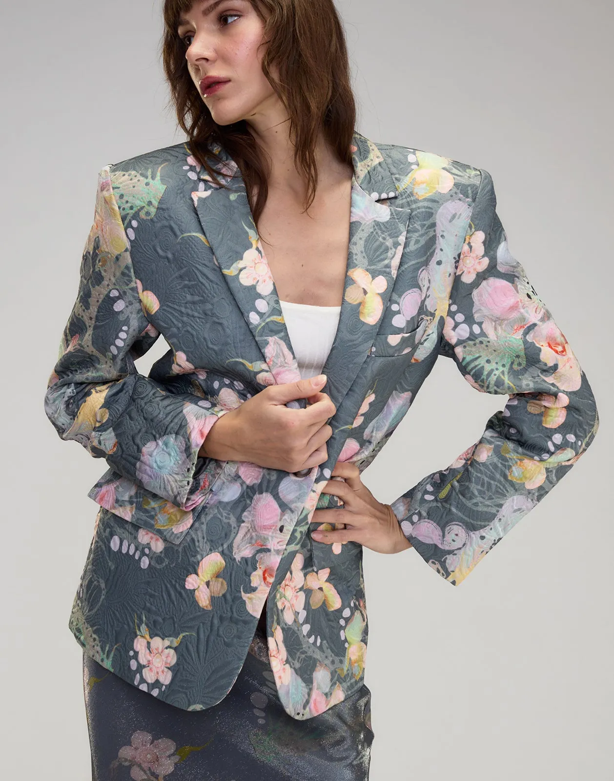 Claude Brocade Blazer