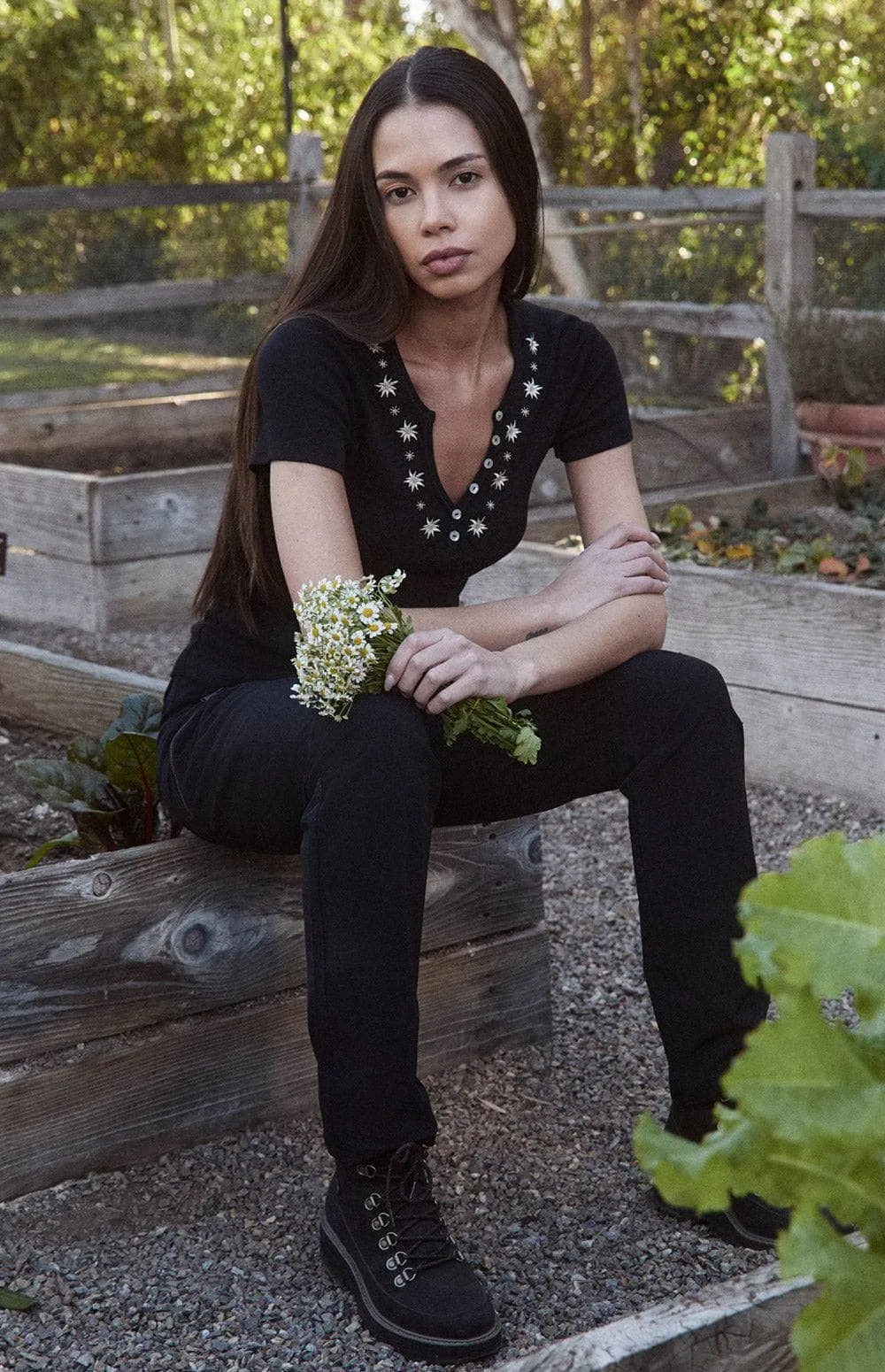 Colleen Henley Shirt | Black