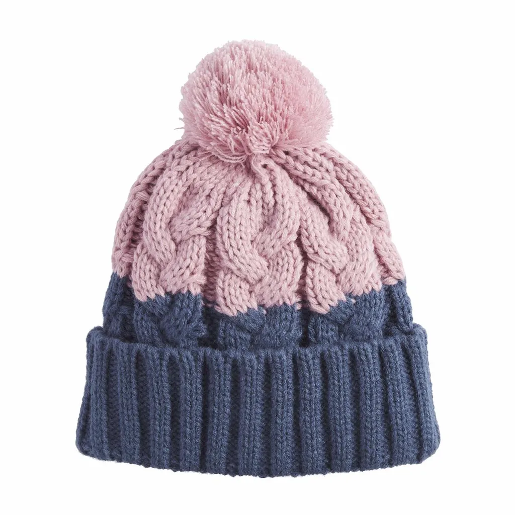 Colorblock Beanie Hat - Womens