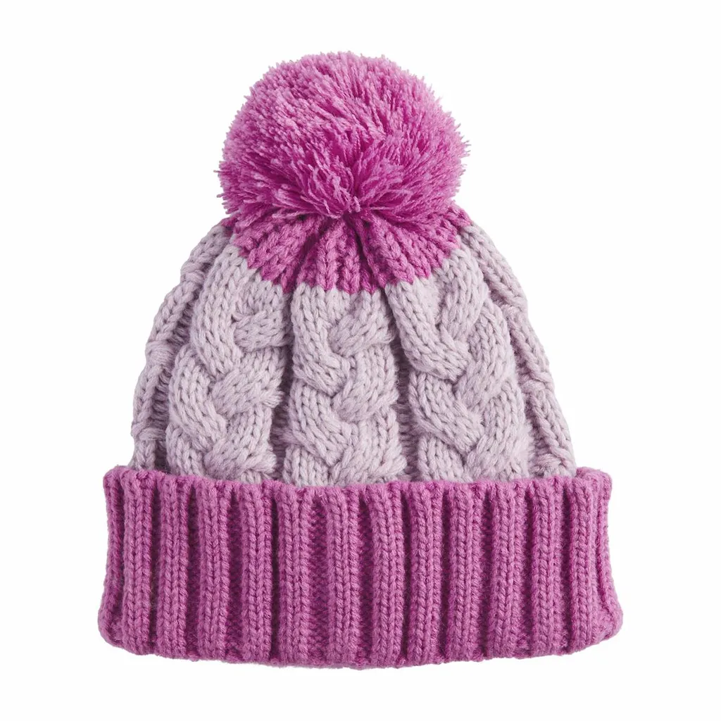 Colorblock Beanie Hat - Womens