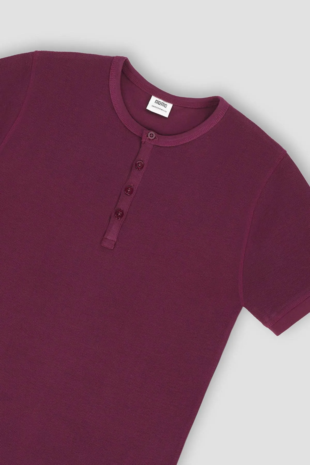 Crew Neck Basic T-Shirt For Men - Purple