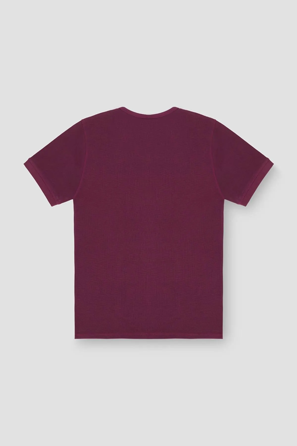 Crew Neck Basic T-Shirt For Men - Purple