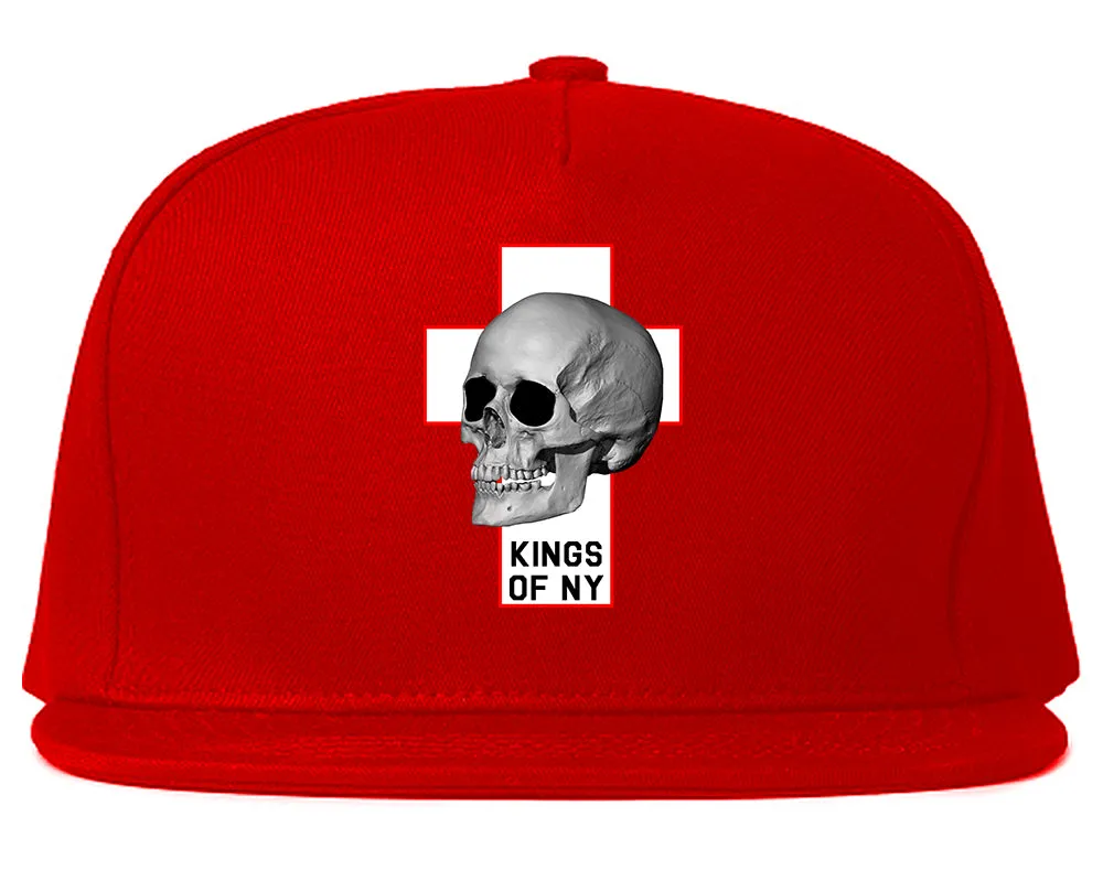 Cross And Skull Chest Mens Snapback Hat