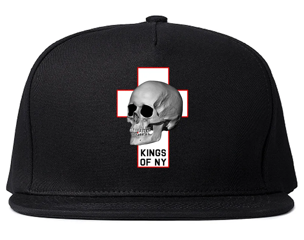 Cross And Skull Chest Mens Snapback Hat