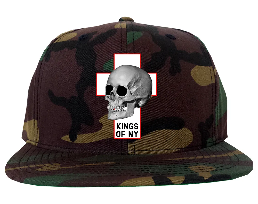 Cross And Skull Chest Mens Snapback Hat