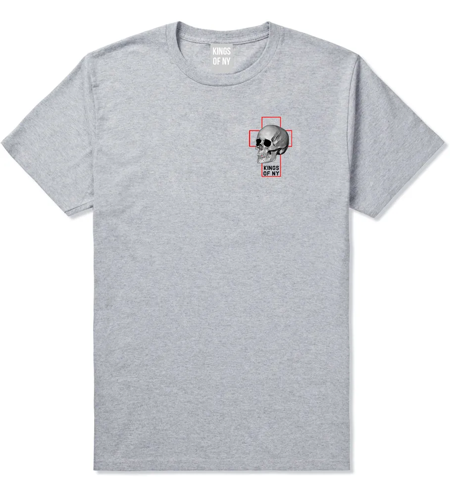 Cross And Skull Chest Mens T-Shirt