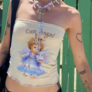 Cute Angel      Corset Top Kawaii Academia Y2K Cottagecore Coquette Fairycore Dollette Princesscore