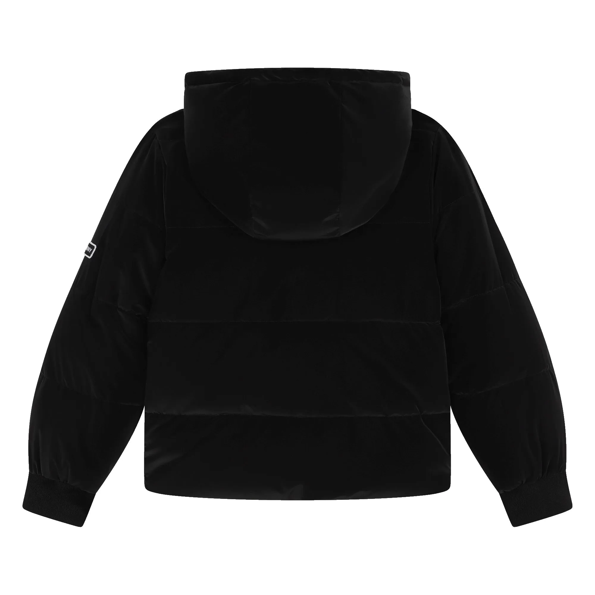 DKNY Kid Girl Reversible Hooded Down Black Jacket